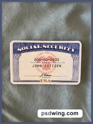 USA SSN Photolook - Blue Jeans Background (Front)